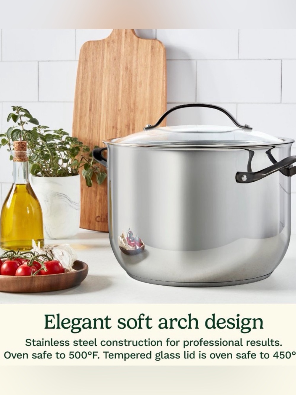 Cuisinart RADIANTPRO Stainless Steel 10 Qt Stock Pot and Lid NEW
